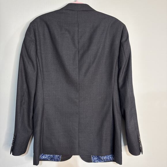 NWT English Laundry Blazer Jacket Black Wool Men 40R 33W - Picture 8 of 16